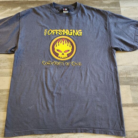 Vintage THE OFFSPRING Conspiracy Of One T-Shirt Size XL Giant Y2K Punk 1990s - Picture 3 of 9